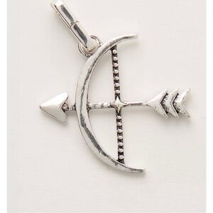 Free People Silver Arrow Pendant